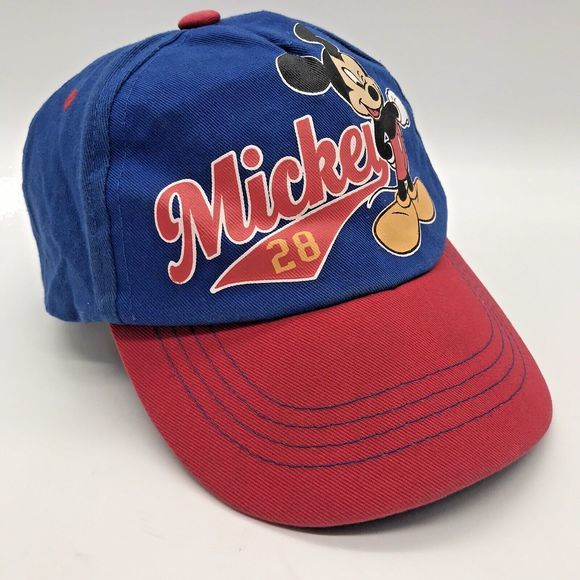 Disney Mickey Mouse Clubhouse Baseball Cap Toddlers OSFM Blue & Red MVP 28 Hat - Picture 2 of 10